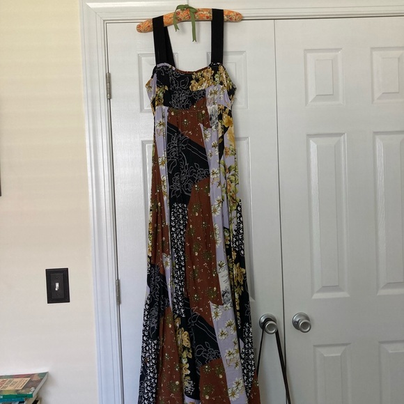 Maeve (Anthropologie) Slip Maxi Dress (brown/black) - Picture 2 of 3